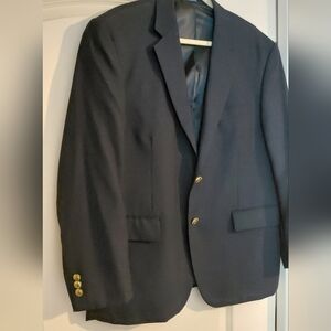 Vintage Navy Blazer with Gold Buttons